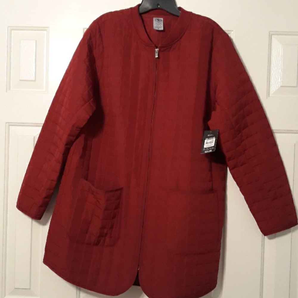 Quilted Deep Red Jacket